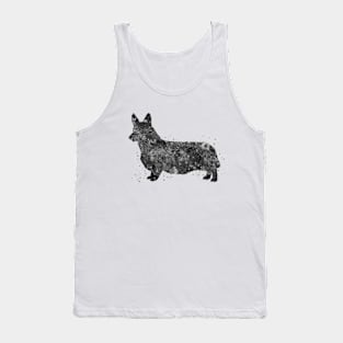 Corgi dog black and white Tank Top